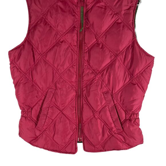 Eddie Bauer Goosedown Puffer Vest Full Zip Dark Pink Size M - Picture 4 of 8